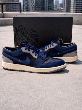 Nike Air Jordan 1 Low SE Craft Inside Out Obsidian Size 12 Men’s Sneakers